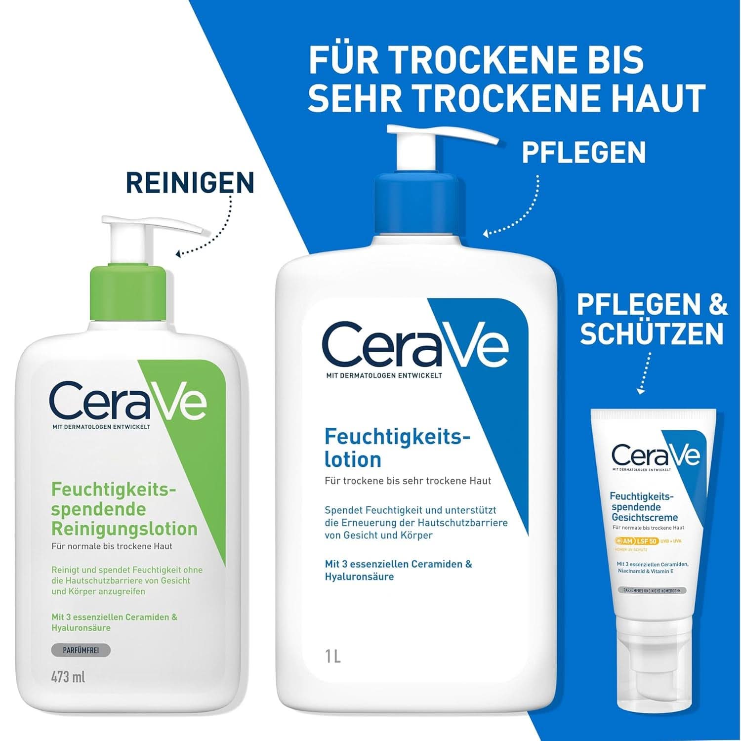 Cerave Loción hidratante para cuerpo y rostro, 1 litro Cosmética y Belleza Naty Shop