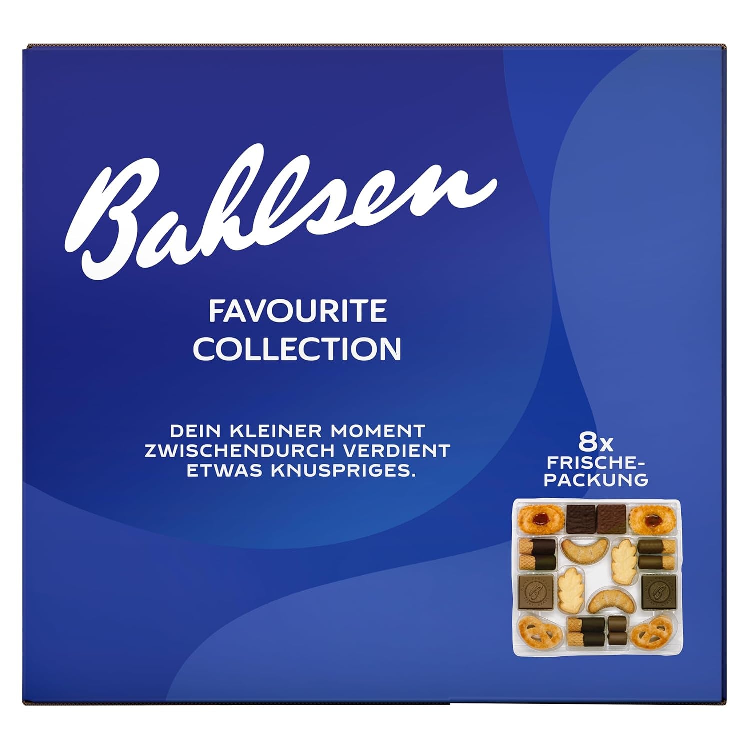 Bahlsen Favourite Collection XL 1 paquete de mezcla de masa crujiente y oblea con leche y chocolate negro (8 x 227 g/1816 g)