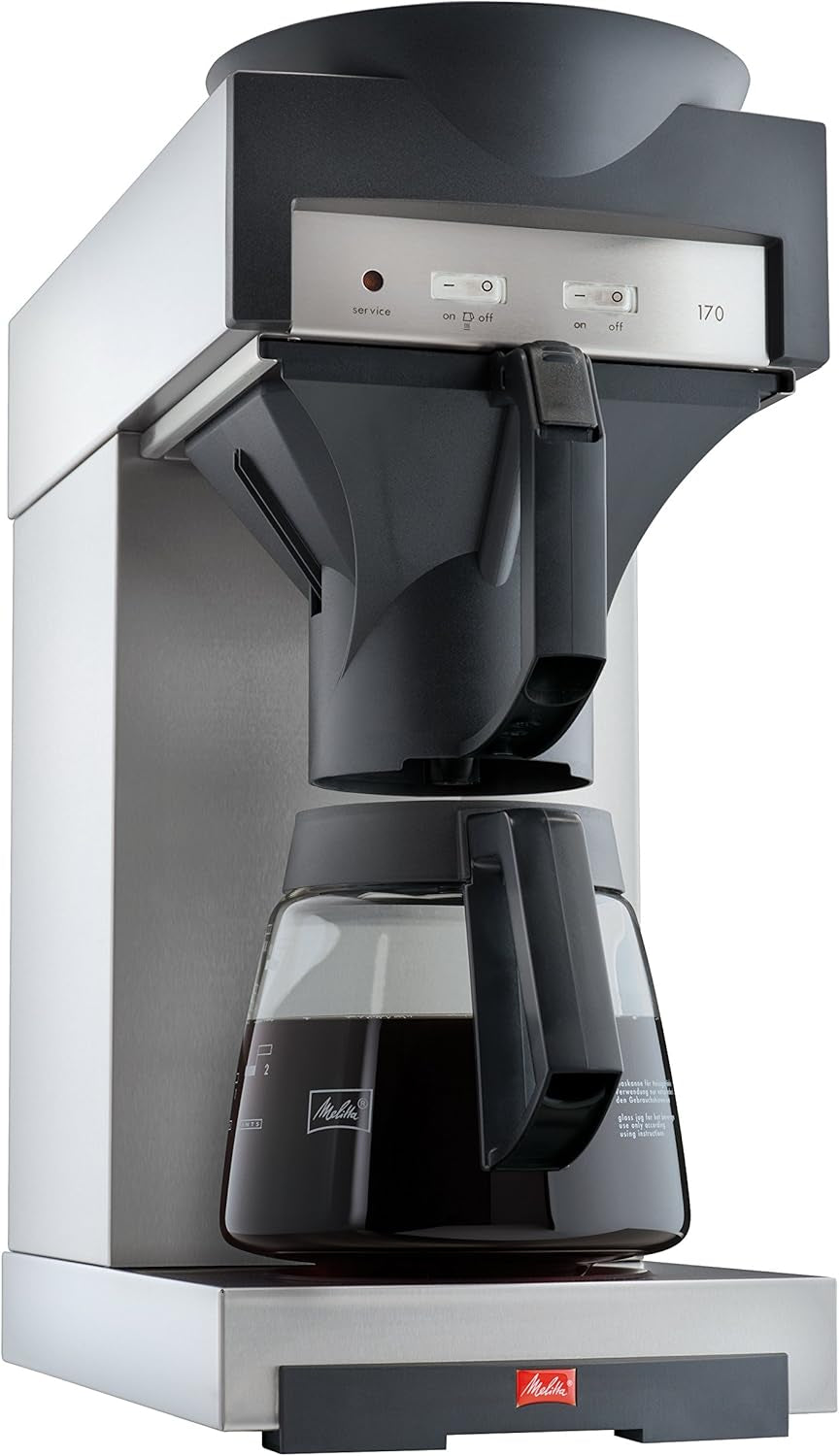 Cafetera espresso profesional con filtro 170 M, con espacio para jarra de cristal