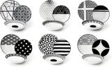 Excelsa Emily vajilla de porcelana, blanco/negro, 18 piezas