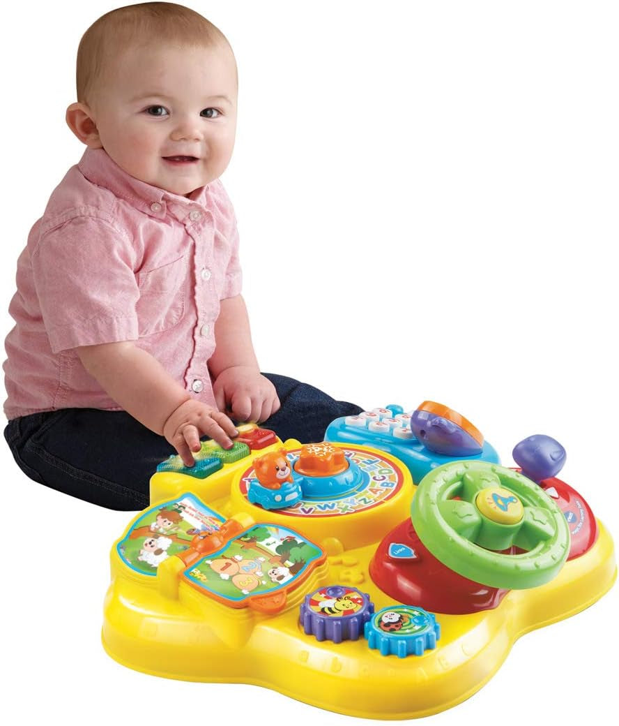 Vtech Baby Adventure Play Table - Colorida mesa de juegos para bebés con 6 zonas de juegos y elementos interactivos - Aprende colores, números, animales, música y formas a través del juego - Para niños de 12 a 36 meses Baby Toys Naty Shop