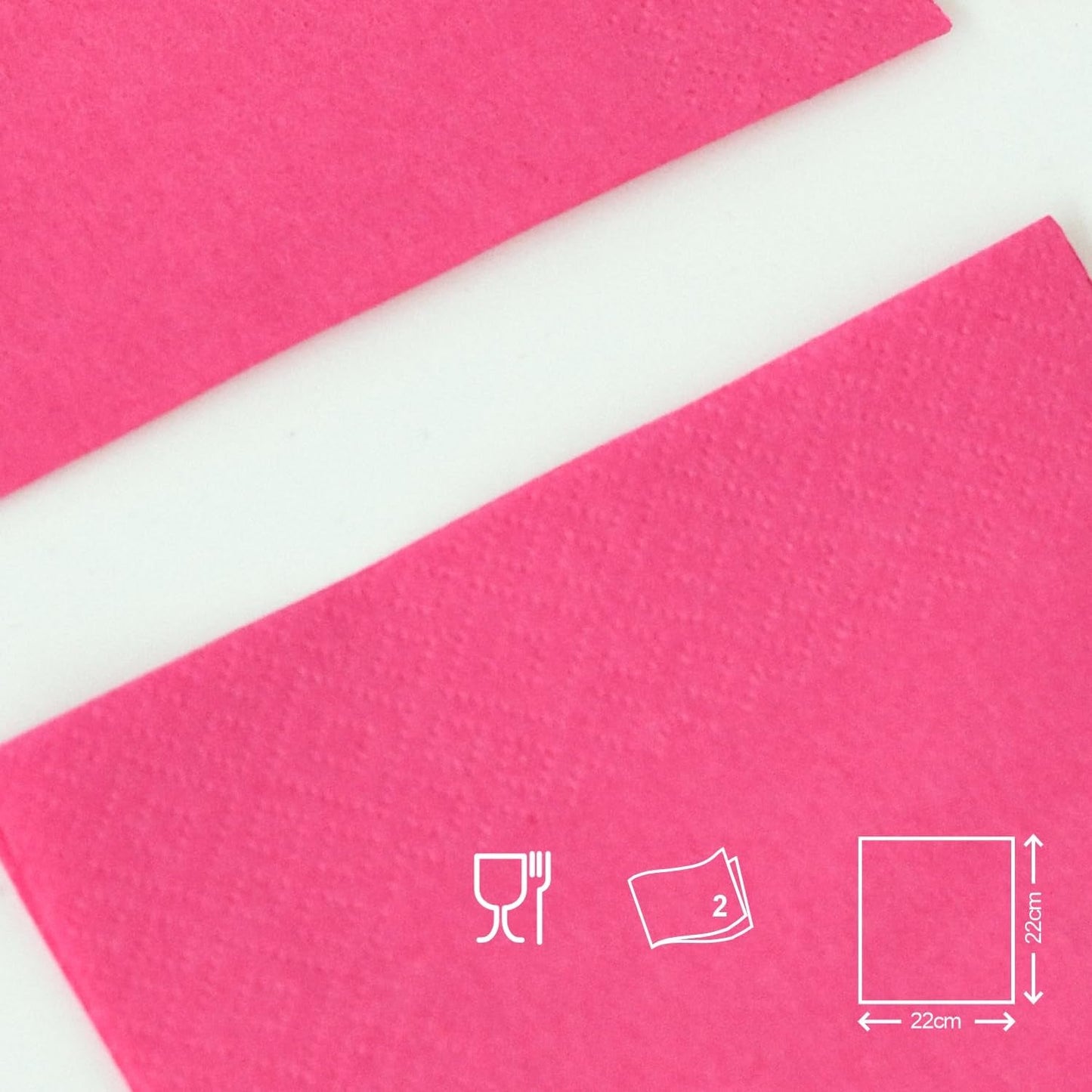 Servilletas de cóctel Renova, fucsia, 30 servilletas