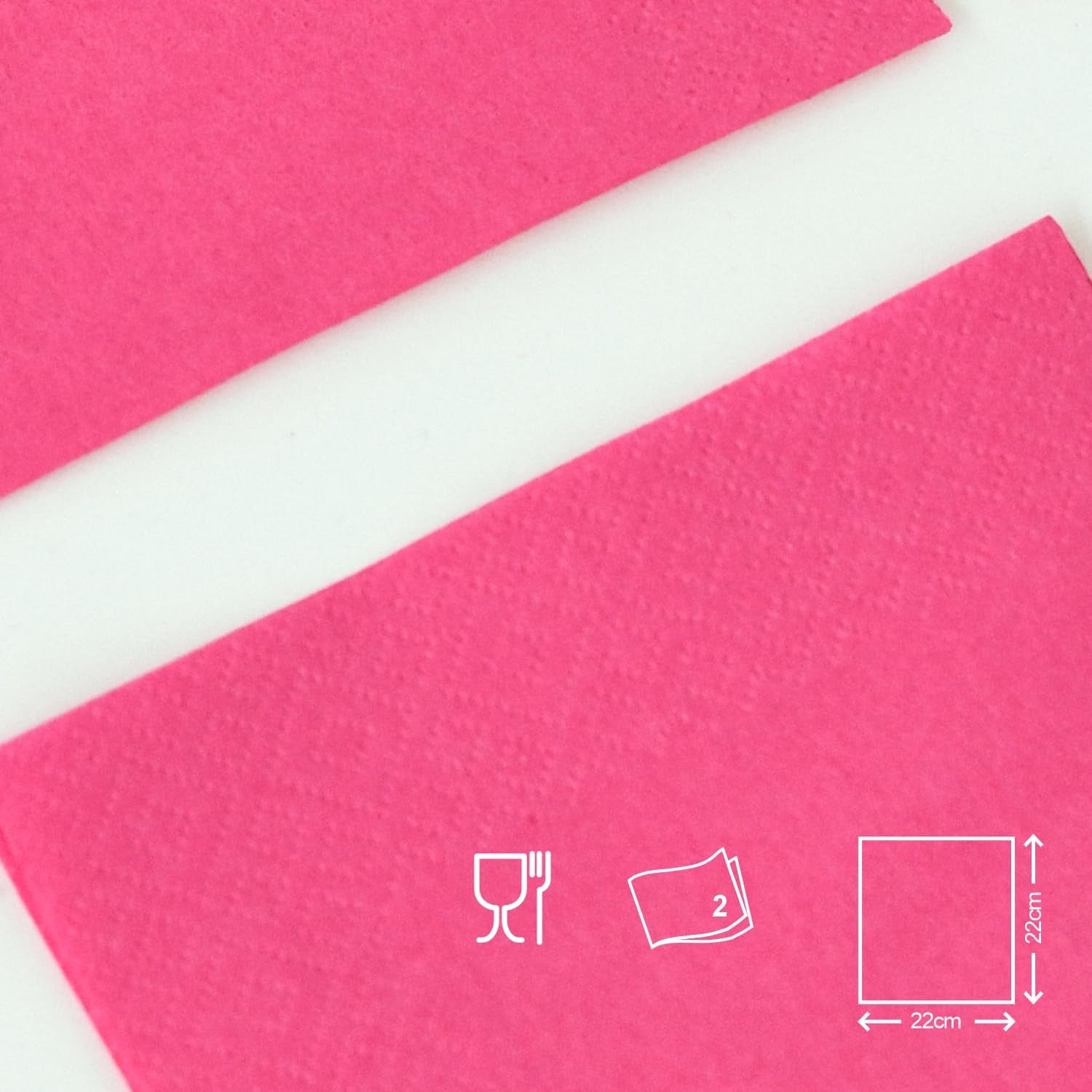 Servilletas de cóctel Renova, fucsia, 30 servilletas