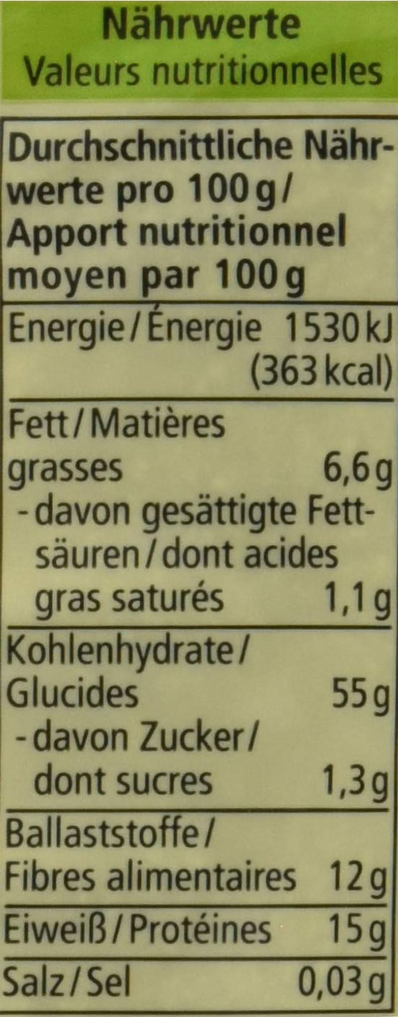 Salvado de avena con germinados ecológico, 500 gramos Cereale Naty Shop