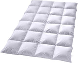 Edredón de plumas Billerbeck Martina® - Edredón 135 X 200 Cm - Edredón para todas las estaciones - Apto para alérgicos - 90% plumón de ganso, 10% plumas de ganso - Blanco Edredones y edredones Naty Shop