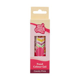 Colorante alimentario Funcakes Gel Candy Pink: Colorante alimentario altamente concentrado para masa, nata, fondant, mazapán, bollería, fácil dosificación, gotas individuales para crear colores vibrantes, Halal, 30g