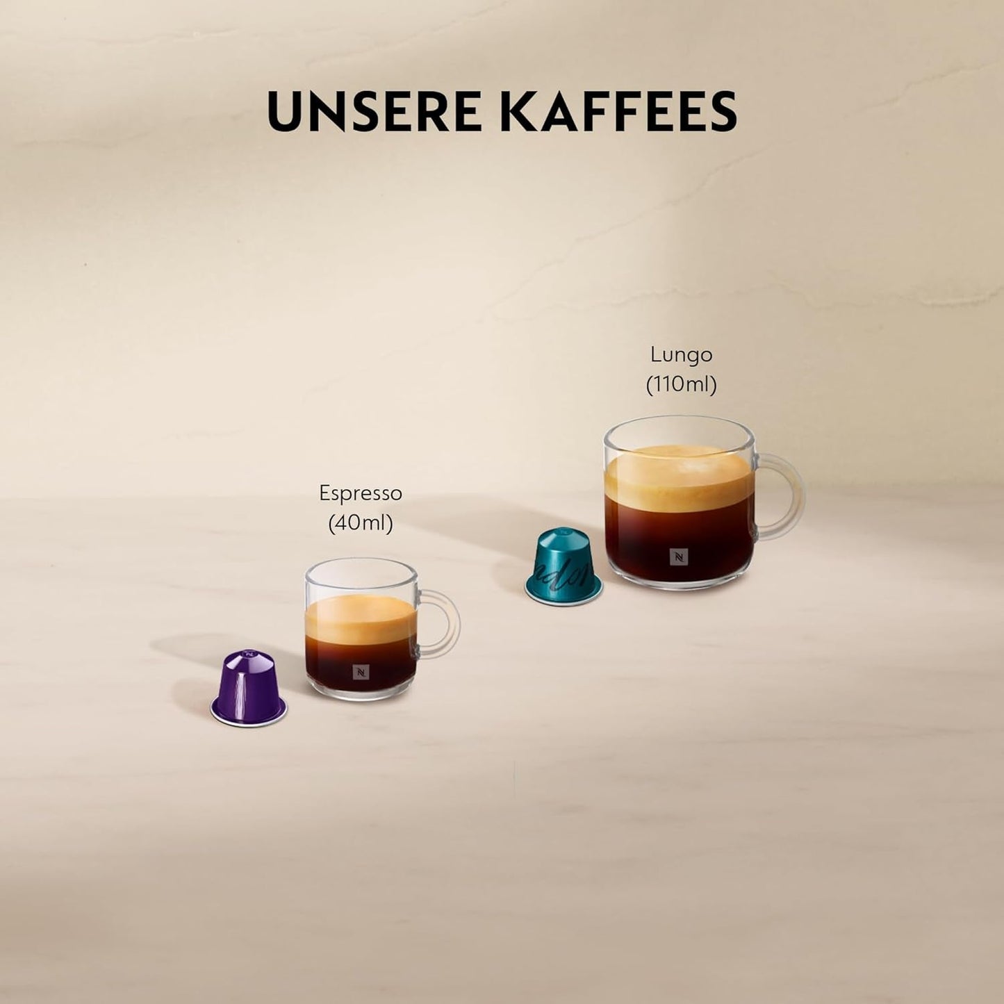 Cafetera espresso con cápsulas Nespresso De'Longhi Essenza Mini, negra | Presión de la bomba 19 bares | Depósito de agua 0,6 l | Para café expreso y pulmón | Pequeña cafetera espresso – Grandes momentos de café | EN85.B