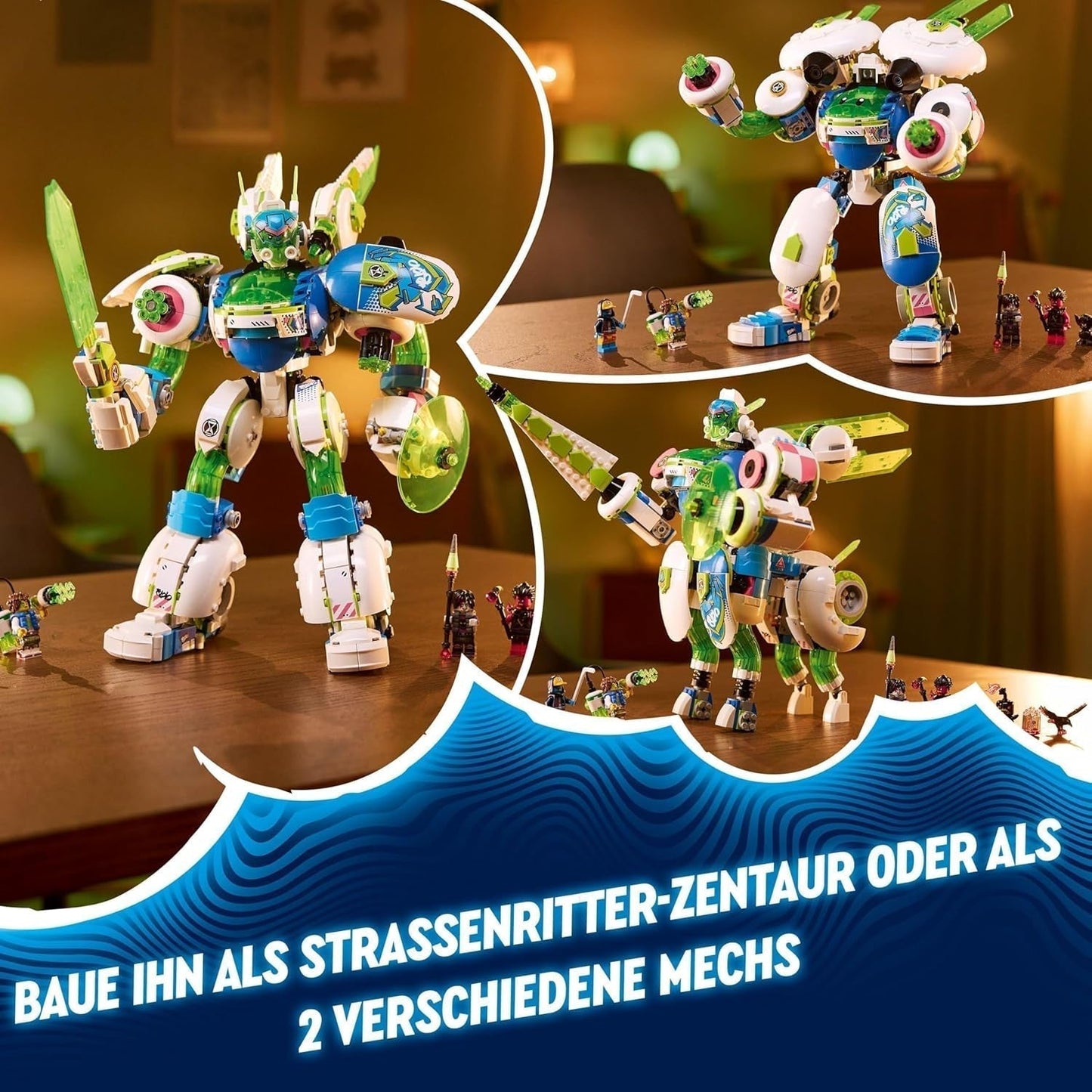 LEGO Dreamzzz Juego de bloques de construcción 3 en 1 Mateo y Z-Blob The Knight Mech para niños y niñas de 10 años Set de fantasía de regalo para niños Juguete de aventuras robóticas de 3 formas 71485 Juegos de construcción Beuche den LEGO-Store