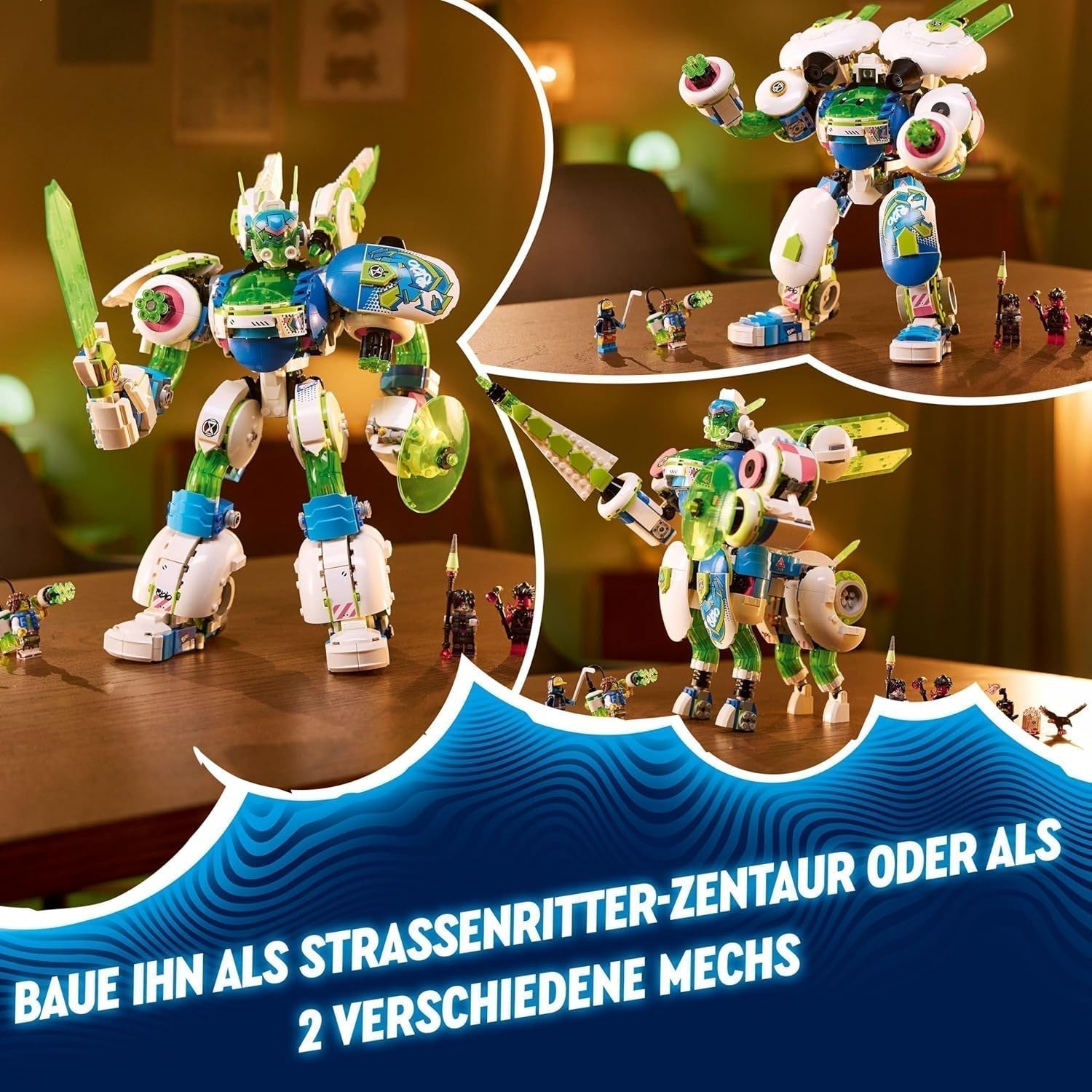 LEGO Dreamzzz Juego de bloques de construcción 3 en 1 Mateo y Z-Blob The Knight Mech para niños y niñas de 10 años Set de fantasía de regalo para niños Juguete de aventuras robóticas de 3 formas 71485 Juegos de construcción Beuche den LEGO-Store