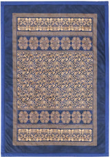 BASSETTI algodón cuadros TORCELLO color AZUL OSCURO B1 medida 135X190 Edredones y edredones Naty Shop Azul oscuro 135X190