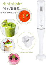 Adler AD4622 Batidora, plástico, blanco Cocina Naty Shop