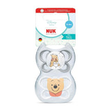 Chupetes NUK Perfect Match Air para bebés | 0-6 meses | Chupetes de ortodoncia que favorecen la circulación del aire y previenen erupciones provocadas por la saliva | 95% de aceptación por parte de los bebés** | Winnie the Pooh de Disney | Paquete de 2