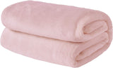 Brentford's Manta Polar De Franela, Extra Suave, Grande, Esponjosa, Cálida, Colcha para Dormitorio, Cama Individual, Sofá, Sofá, Rosa Rubor - 120 X 150 Cm Camas Y Mantas Beuche den Brentfords-Store Varios Colores Completos