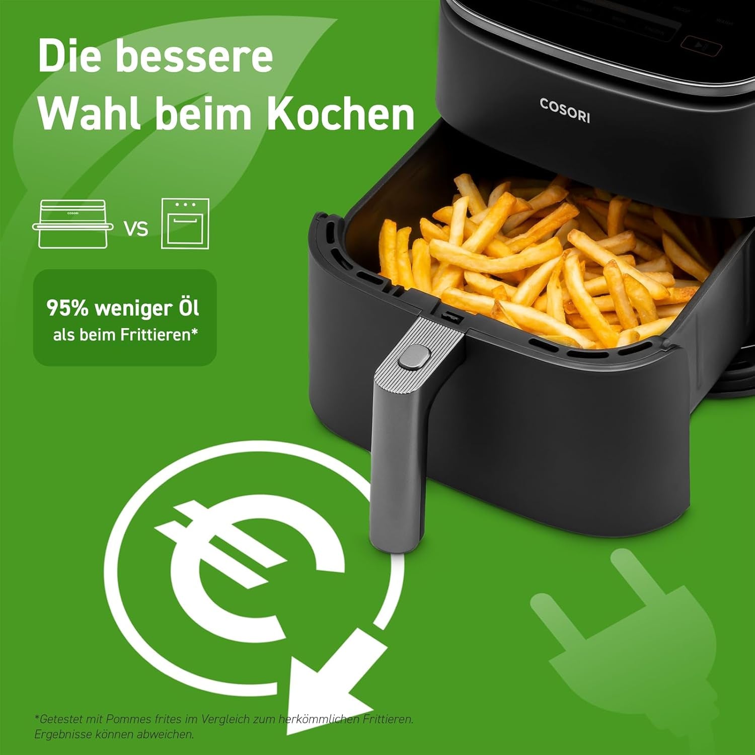 Cosori Turboblaze Hot Air Fryer Airfryer, 9 en 1, 6 litros, silenciosa Electrodomésticos Naty Shop