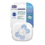 Chicco Chupete PhysioForma Comfort 16-36 Meses, Chupete para Bebé con Tetina de Silicona, 1 Pieza, Favorece la Respiración Fisiológica y el Desarrollo Bucal Correcto, Azul