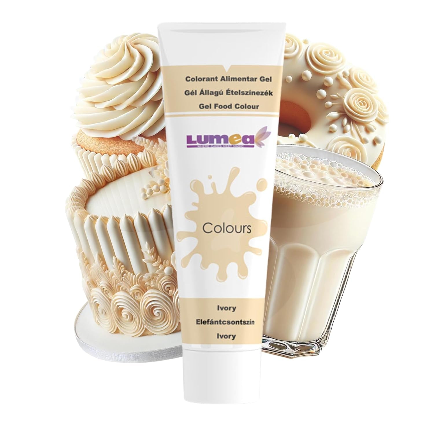 Dekozauber 24 Colorante alimentario rojo, gel, 30 g, vegano, sin azúcar, altamente concentrado, colorante alimentario rojo para fondant, crema de mantequilla, bebidas y más
