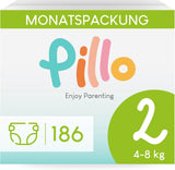 Pañales Pillo 3 - Caja de 168 pañales, 6 paquetes de 28 pañales cada uno, talla 3 - Midi (6-10 kg) - Pañales para bebés