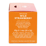 Ahmad Tea - Fresa silvestre - Té de frutas y hierbas descafeinado - Fresa - Sabor a bolsitas de té envueltas individualmente selladas con 2 g de té por porción - 20 bolsitas de té con bandas