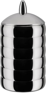 Alessi Kalistò 2 CB02 - Tarro de cocina de acero inoxidable 18/10 con pomo de aluminio, 114 cl, plateado Cajas para conservar alimentos Naty Shop Kalisto 2