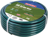 Manguera de jardín Faithfull de 50 m (164 pies) reforzada de 12,7 mm (1/2 pulgada) de diámetro - Tubería de PVC resistente, verde