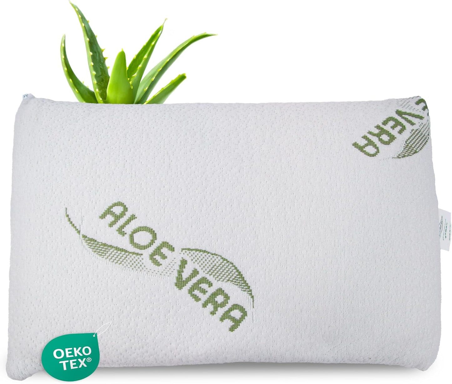 Maxxgoods Almohada Ortopédica Almohada de Espuma de Gel Visco con Funda Protectora de Aloe Vera y Funda Interior 100% Algodón - Almohada para Dormir boca abajo, boca arriba y de lado (42 cm x 70 cm x 12 cm) Naty Shop Almohadas Ortopédicas Cervicales 50 X 30 X 5 cm