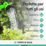 Manguera de jardín extensible de 15 m con 7 funciones para limpieza impermeable