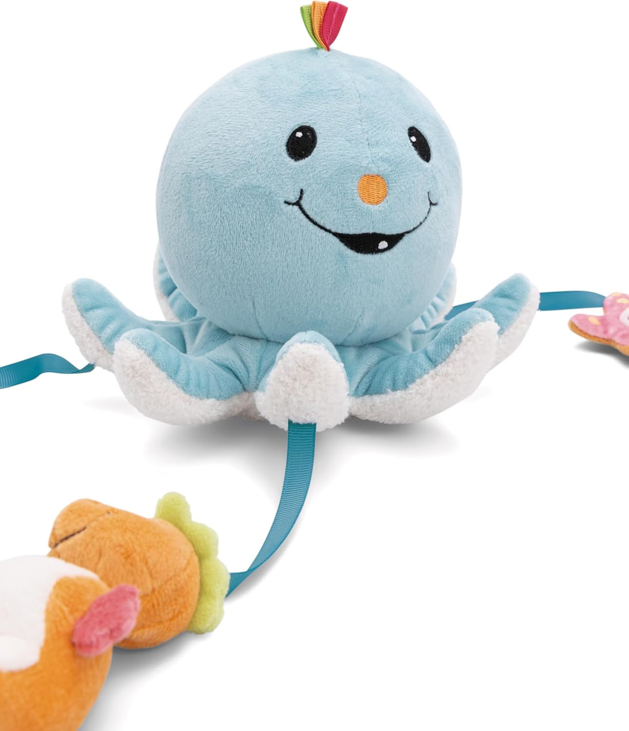 Juguete de baño Octily 18x14cm incl. 3 figuras en caja de regalo 23,5x17x13,5cm azul - juguete con elementos de agarre - juguete de baño infantil para atrapar y jugar Baby Toys Naty Shop