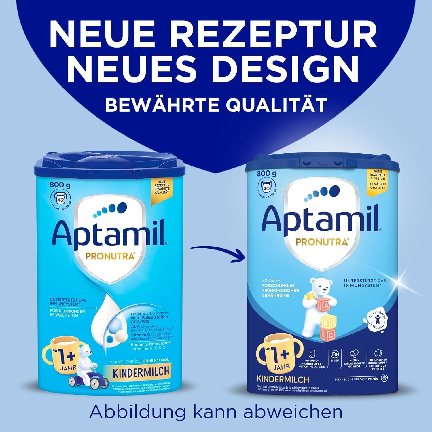 Aptamil Leche de crecimiento 1 Plus - Leche de crecimiento a partir de 1 año - 800g
