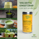 ® Ceremonial Matcha Powder X Pomegranate 100G [Apoya la pérdida de peso y el metabolismo] - Té verde para un estilo de vida activo y saludable - Té verde sin aditivos (puro y natural)