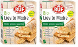 RUF Lievito Madre Sauerteig, Milder Weizen-Sauerteig, Mutterteig, Kurze Teigruhe Durch Enthaltene Trockenhefe, Lievito Madre Getrocknet Für Brot, Baguette, Focaccia, 3X35G Mezcla para hornear y cocinar Naty Shop 105 G (2Er Pack) Lange Teigruhe