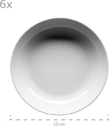 Mäser Barca vajilla para 6 personas, 12 unidades, porcelana, blanco