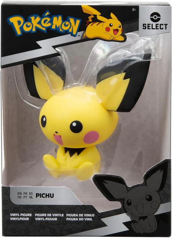 Figura Vinilo Pokemon Pichu 10 cm - Licencia Oficial de Jazwares, Alta Calidad