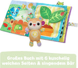 VTech Baby Mi gran libro de peluche - Libro/libro para tocar y sentir con música y sonidos - Libro de tela con elementos móviles - Juguete para la motricidad y los sentidos - Para bebés y niños de 3 a 24 meses Bebe Naty Shop Toys