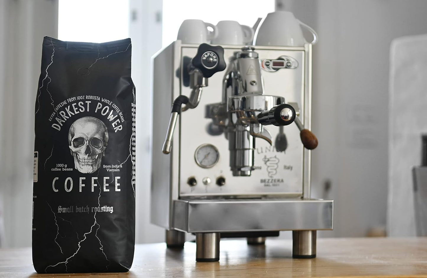 | Cafeteras extra fuertes | Café expreso 100% Robusta | viel Kaffein wenig Säure | 1000 g de café bohnen de ganze | geigeint für Totalmente automático | con garantía Zufriedenheits