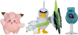 Pokémon PKW3057 Juego de figuras de batalla: Piepi, Tanhel, Lauchzelot Figuras de acción Naty Shop