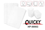 Servilleta dispensadora Quicky "Interfold" | 16,5 cm X 20,5 cm blanco brillante, celulosa, 2 capas | 8.000 piezas