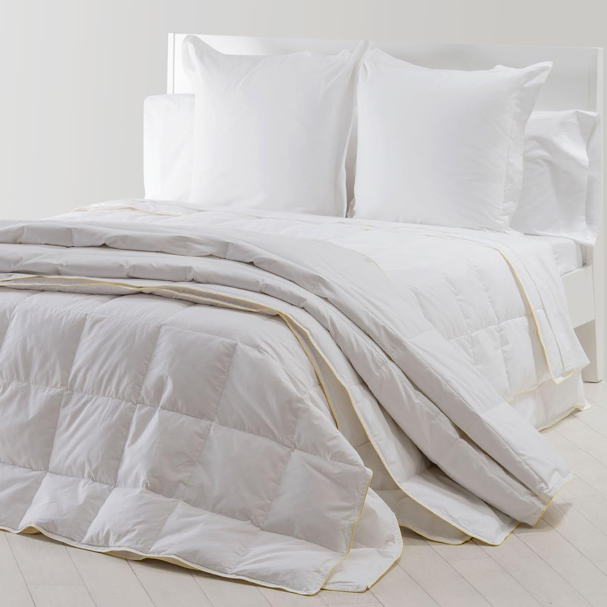 San Carlos Vivaldi - edredón, densidad 180 G + 120 G, 92% plumón, 8% plumas, 4 estaciones, blanco Edredones y colchas Naty Shop