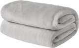 Colcha de forro polar ultrasuave de Brentford, gris plateado, doble grande - 150 x 200 cm Camas y mantas Beuche den Brentfords-Store gris plateado 120 x 150 cm