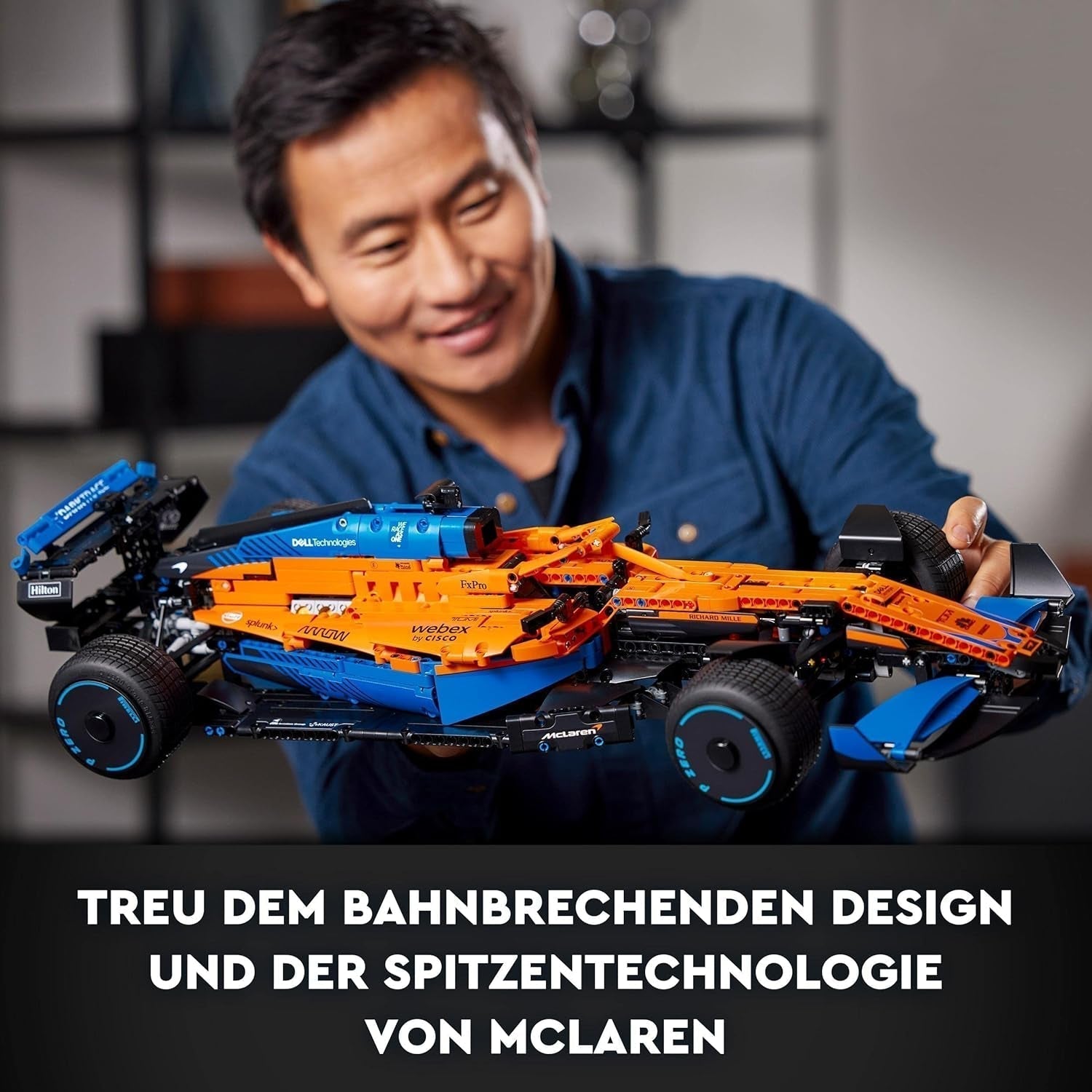Coche de carreras de Fórmula 1 Lego Technic Mclaren - Modelo de F1 para adultos con motor V6 y dirección - Regalo para aficionados y coleccionistas de deportes de motor - 42141 Juegos de construcción Besuche den LEGO-Store