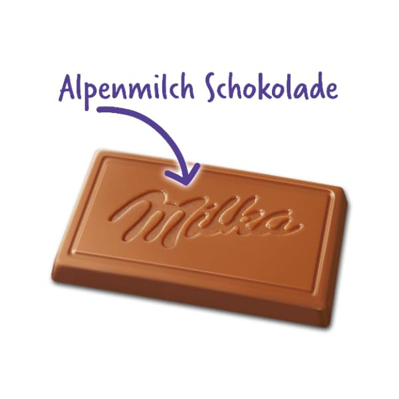 Milka Naps Alpine Milk – Mini cuadrados de chocolate elaborados con delicado chocolate con leche alpino – 1 x 1,7 kg