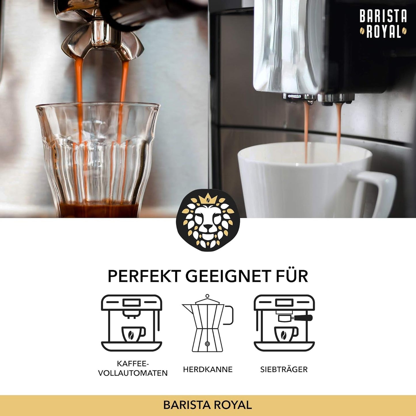 BARISTA ROYAL Bio Espressobohnen 1kg "Gran Señor" | Kaffeebohnen frescos directamente desde Honduras | 100% Arábica Espresso ganze Bohnen | Ideal para sistemas totalmente automáticos y Siebträger.