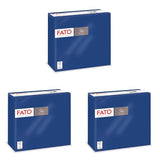 - Pañuelos de papel desechables suaves y delicados, paquete de 40 pañuelos de tamaño 38 x 38 doblados en 4 2 capas, color azul noche, papel de celulosa 100 % puro, certificado Fsc (paquete de 3)