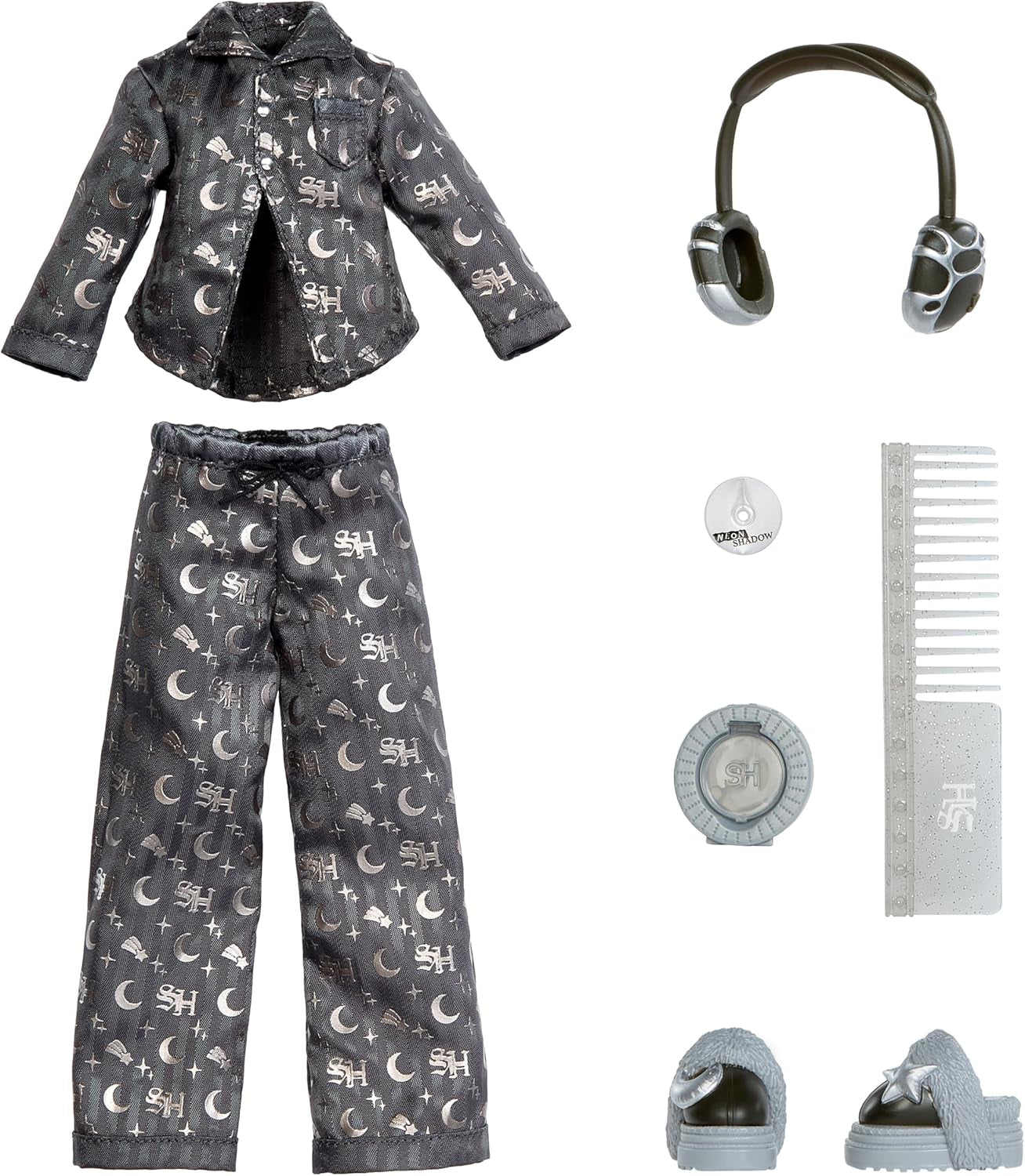 Rainbow High Shadow High Girl's Night - Luna Madison - 28 cm Modepuppe in Grautönen, Graues Haar & Outfit mit Accessoires und Kamm - Für Sammler und Kinder ab 6 Jahren