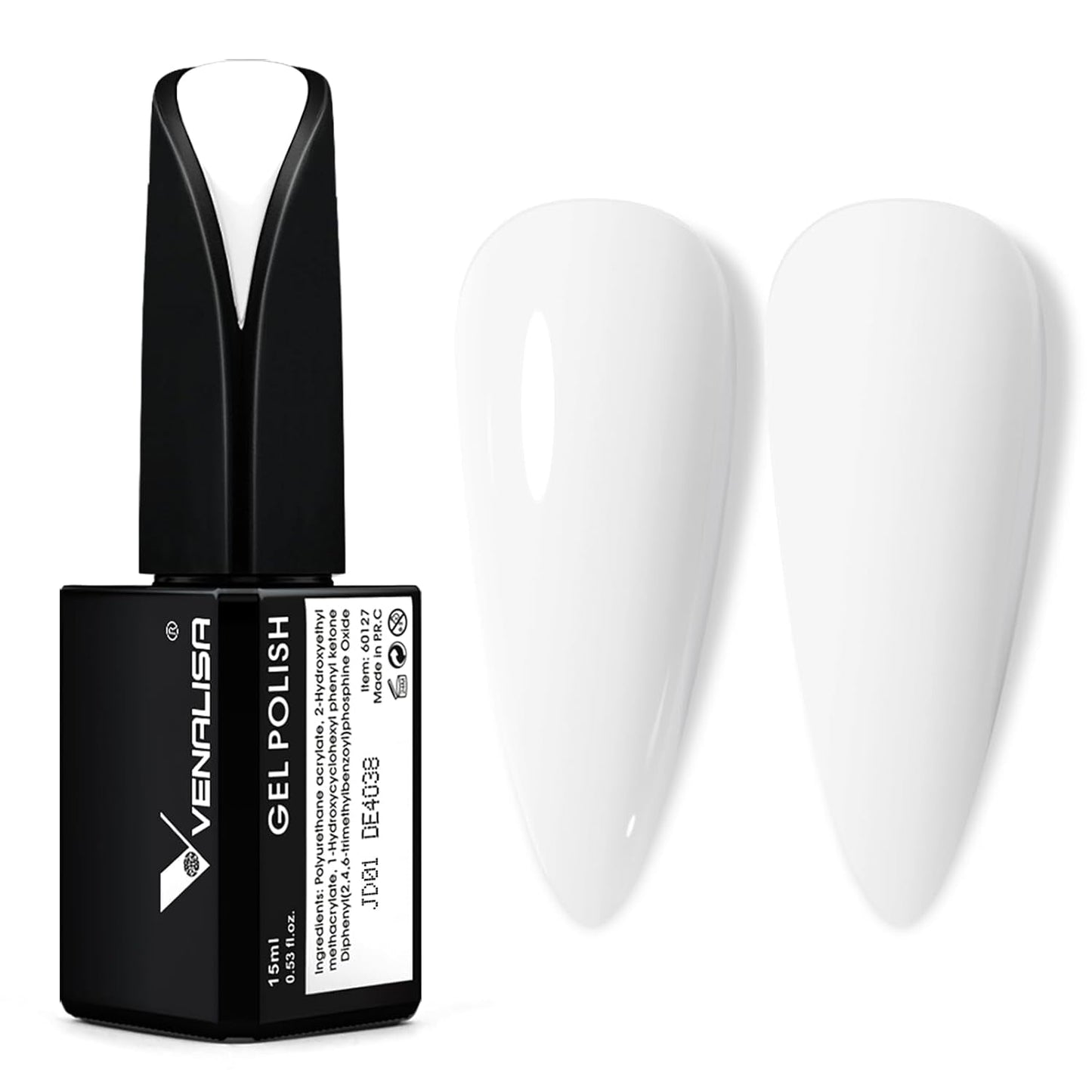 VENALISA Esmalte de uñas UV Coral Orange 15ml Esmalte de uñas en gel para lámpara de uñas UV Modelos de esmalte de uñas en gel de color naranja coral transparente para diseño de uñas DIY