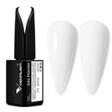 VENALISA Esmalte de uñas UV Coral Orange 15ml Esmalte de uñas en gel para lámpara de uñas UV Modelos de esmalte de uñas en gel de color naranja coral transparente para diseño de uñas DIY