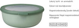 Mepal - Set multibol Cirqula Round 4 piezas - Tarros con tapa - Apto como caja de conservación, frigorífico, congelador y microondas - 500, 1000, 2000 y 3000 ml - Salvia nórdica Cajas de conservación de alimentos Naty Shop