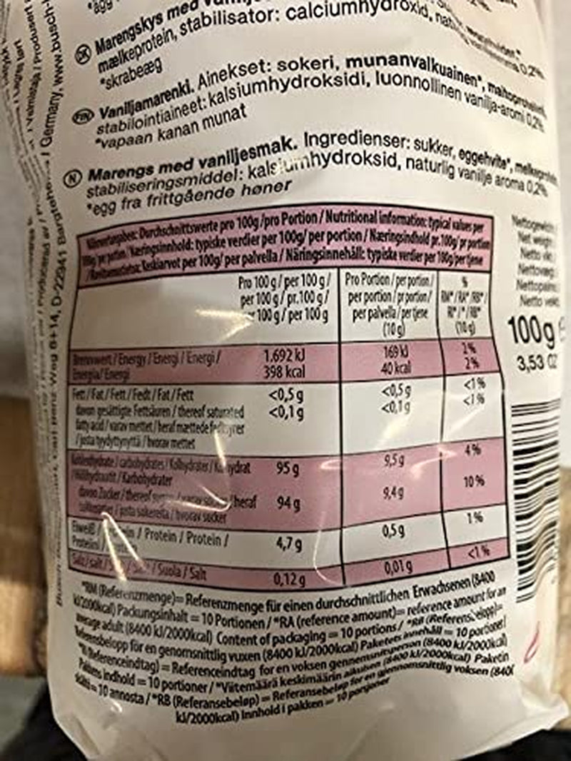 Gotas de vainilla Malvaviscos finos Malvaviscos 100 g (paquete de 10)