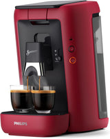 PHILIPS Senseo Maestro Cafetera Espresso de Cápsulas - Tecnología Intense Plus, Espresso de Alta Calidad, Diseño Ecológico, Depósito de Agua de 1,2 L, Función Memo, Indicador de Descalcificación (CSA260/60)