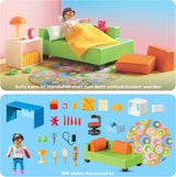 PLAYMOBIL Dollhouse 70209 Habitación juvenil con figura de niña y accesorios, a partir de 4 años