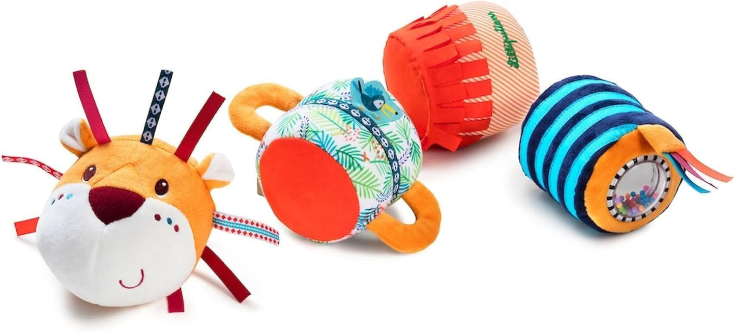 Lilliputiens - Rollo sonoro Jack Velcro - Colorido juguete de actividades para bebés con diferentes sonidos y sonajeros extraíbles - Fomenta la escucha y la motricidad - A partir de 6 meses - 83064 Baby Toys Naty Shop